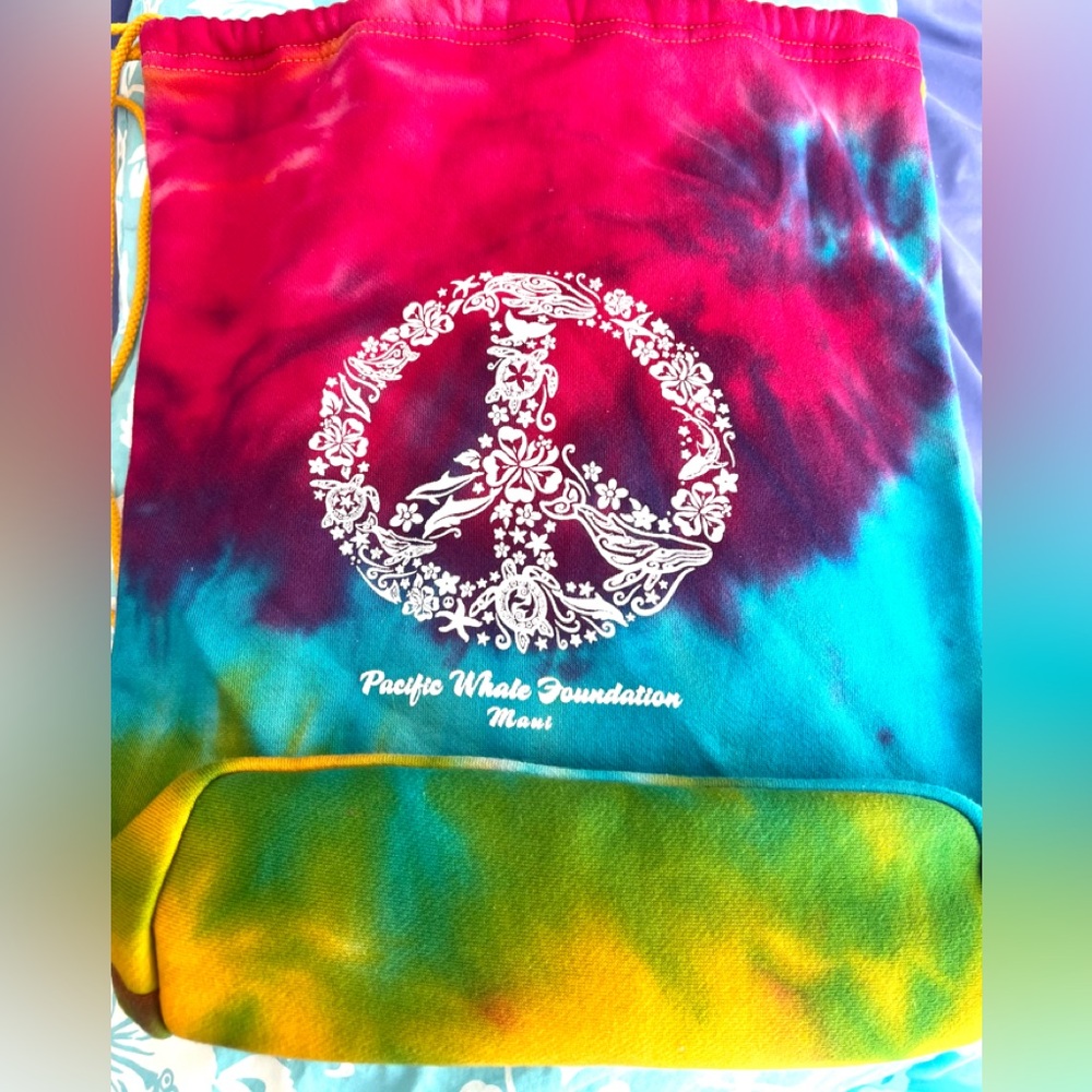 Hawaii Tie Dyed Soft Backpack Pacific Whale Foundation
